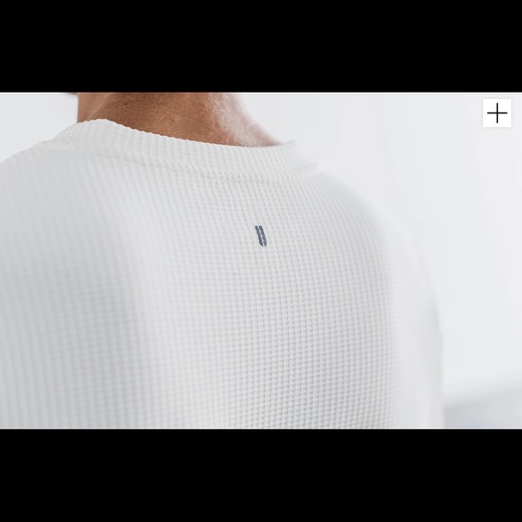 NOBULL WOMEN V-NECK LONG SLEEVE WAFFLE SWEATSHIRT - Picture 3 of 4